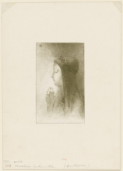 Frontespizio per Chevaleries sentimentales di Ferdinand Hérold da Odilon Redon
