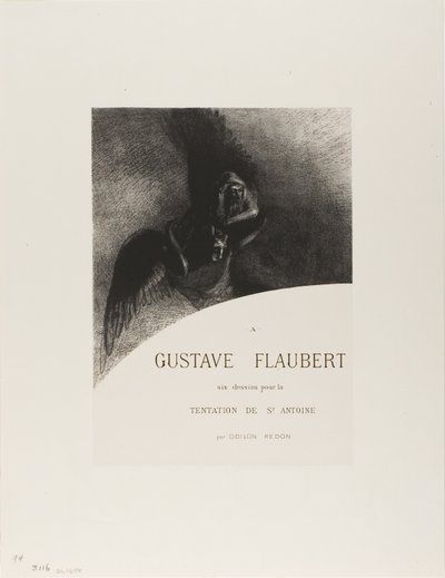 Frontespizio a Gustave Flaubert da Odilon Redon