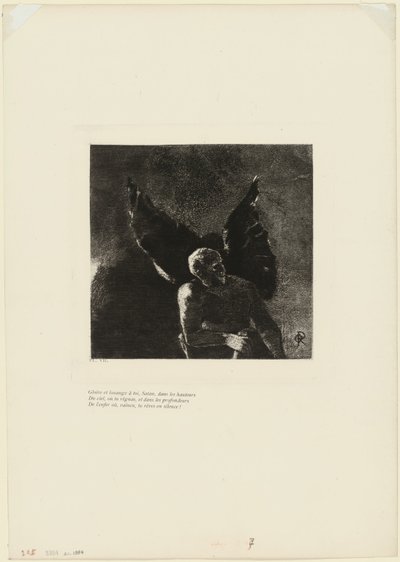 Gloria e lode a te, Satana, nelle altezze del cielo, dove regnavi, e nelle profondità dell