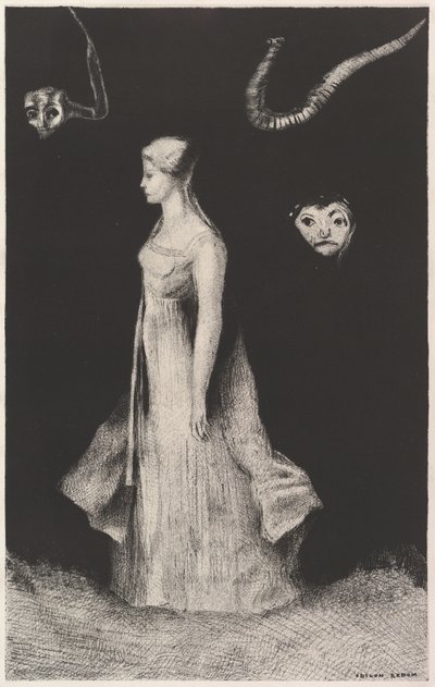Ossessione, 1893-94 da Odilon Redon