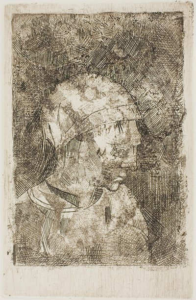 Testa di ragazza (titolo del compilatore) da Odilon Redon