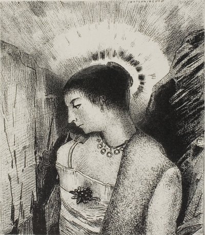 Ecco la Buona Dea, la Madre Idaea delle Montagne, tavola 15 di 24 da Odilon Redon