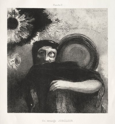 Omaggio a Goya: Un giocoliere strano da Odilon Redon