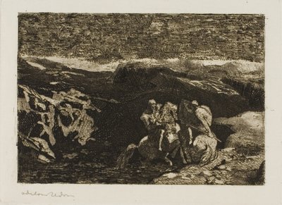 Cavalieri in combattimento da Odilon Redon