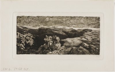 Cavalieri in combattimento da Odilon Redon