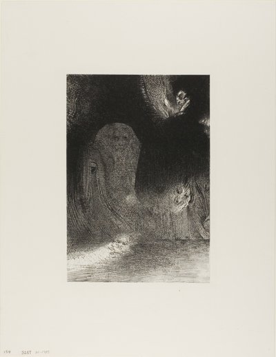 A volte ho visto nel cielo ciò che sembrava forme di spiriti, tavola 21 di 24 da Odilon Redon