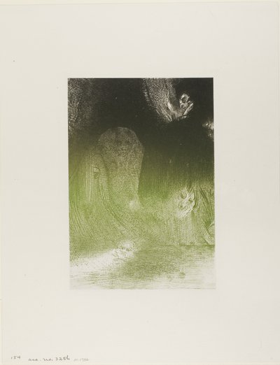 A volte ho visto nel cielo ciò che sembrava forme di spiriti, tavola 21 di 24 da Odilon Redon