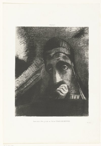 Ho visto nel mio sogno un volto misterioso nel cielo da Odilon Redon