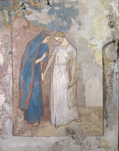 Iniziazione allo studio - Due giovani signore, c.1905 da Odilon Redon