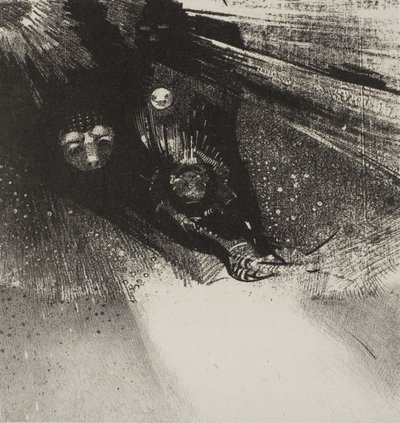 Larve così pallide e così orribili, tavola 5 di 6 da Odilon Redon