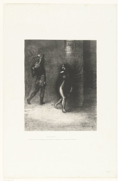 Sotto i lunghi capelli che le coprivano il viso, credevo di riconoscere Ammonaria da Odilon Redon