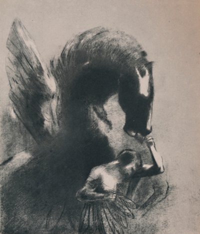 Pegaso prigioniero, 1889, 1946 da Odilon Redon
