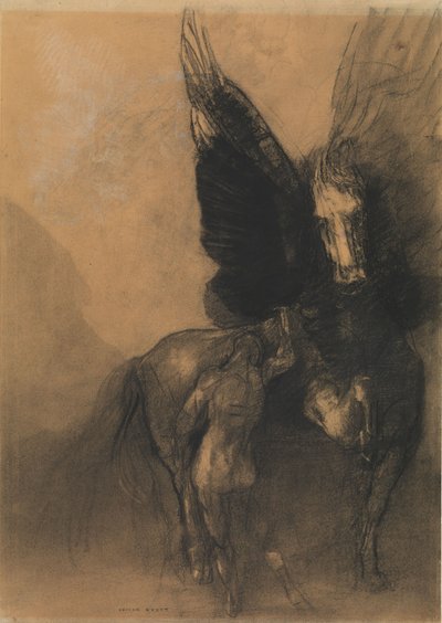 Pegaso e Bellerofonte, c.1888 da Odilon Redon