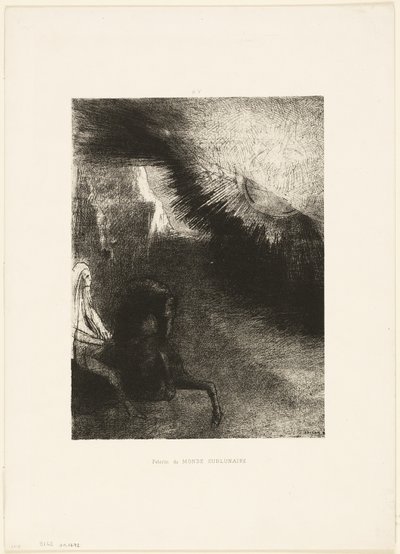 Pellegrino del Mondo Sublunare, tavola 5 di 6 da Odilon Redon
