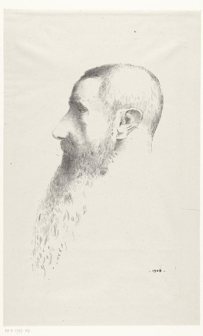 Ritratto di Roger Marx da Odilon Redon