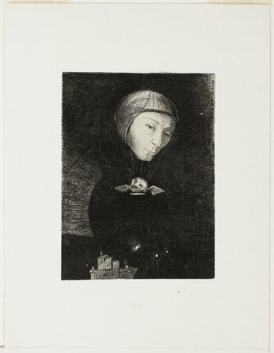 Triste ascesa, tavola nove da In Sogni da Odilon Redon