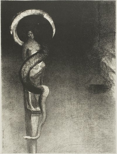 Aureola di serpente da Odilon Redon