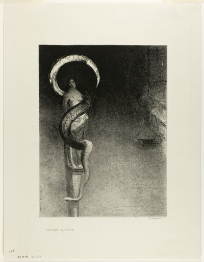 Aureola di serpente da Odilon Redon