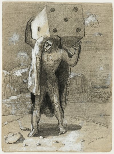 Il Dado, anche chiamato il Peso delle Passioni da Odilon Redon