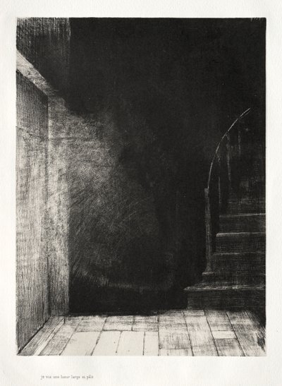 La casa infestata: Abbiamo visto entrambi una grande luce pallida da Odilon Redon