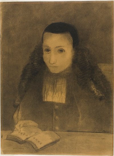 Il piccolo abate che legge il Ramayana da Odilon Redon