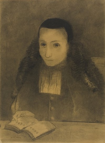 Il piccolo abate che legge il Ramayana da Odilon Redon