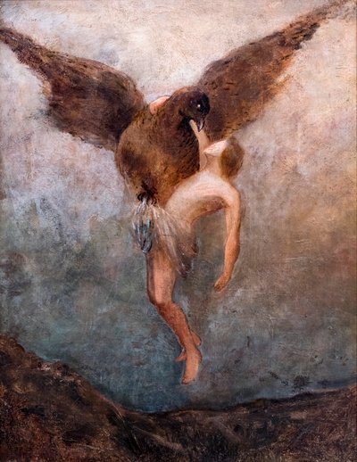 Il ratto di Ganimede, 1910 circa (olio su tela) da Odilon Redon
