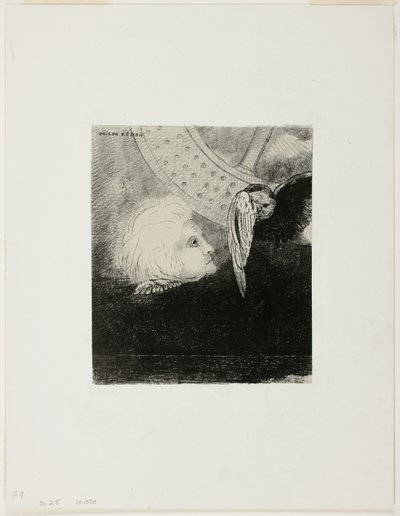 La ruota, terza tavola da In Dreams da Odilon Redon