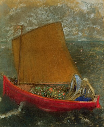 La vela gialla, c.1905 da Odilon Redon