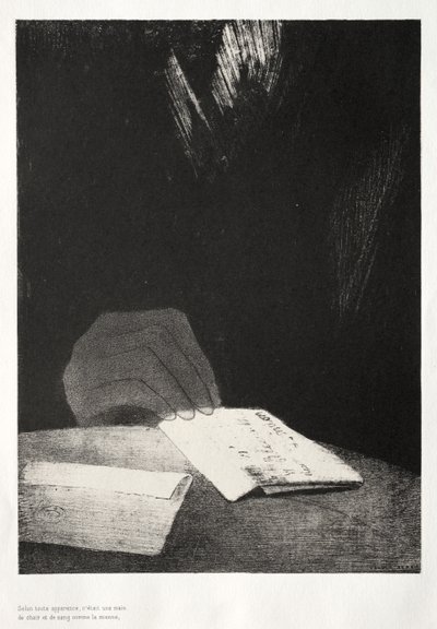 A Tutti gli Effetti, Era una Mano di Carne e Sangue Proprio Come la Mia da Odilon Redon
