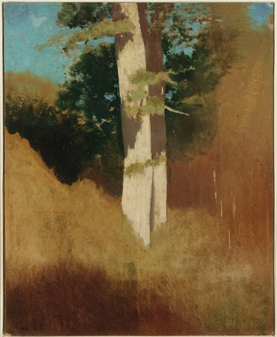 Albero con cielo blu da Odilon Redon
