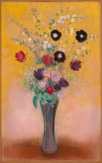 Vaso con fiori. 1916 da Odilon Redon