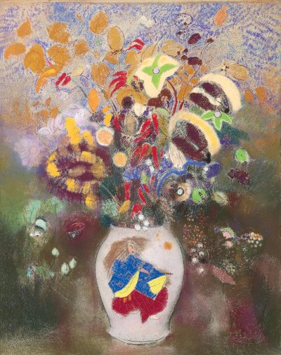 Vaso con guerriero giapponese, 1905-1908 da Odilon Redon