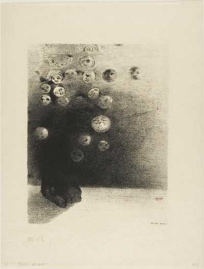 Perché non dovrebbe esistere un mondo invisibile..., tavola 6 da Le Jure di Edmond Picard da Odilon Redon