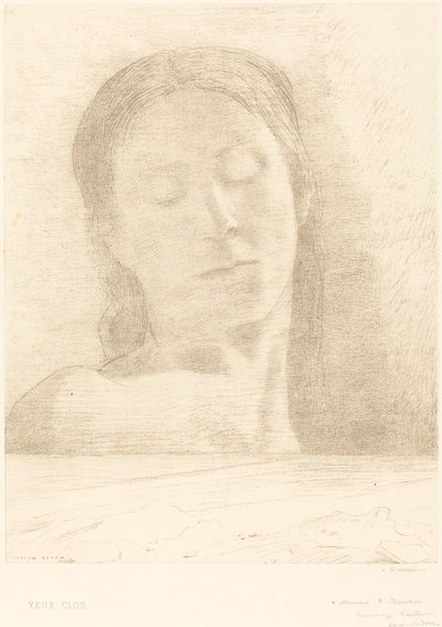 Occhi Chiusi da Odilon Redon