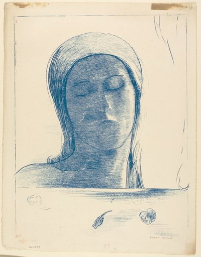 Occhi chiusi da Odilon Redon