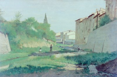 Al fiume Mugnone da Odoardo Borrani