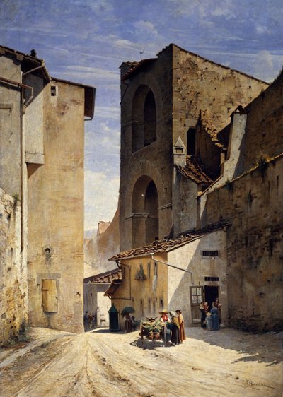 Porta San Niccolò a Firenze da Odoardo Borrani