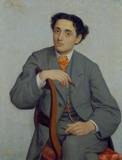 Ritratto di un giovane uomo da Odoardo Borrani