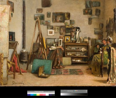 Il Laboratorio (1885) da Odoardo Borrani