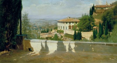 Villa Medici a Fiesole da Odoardo Borrani