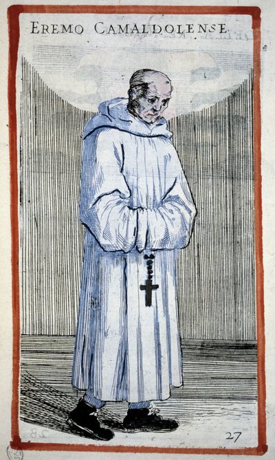 Eremita camaldolese (incisione in O. Fialetti, XVI secolo) da Odoardo Fialetti