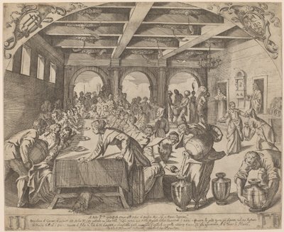 Le nozze di Cana da Odoardo Fialetti after Jacopo Tintoretto