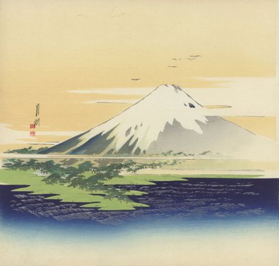 Fuji dalla spiaggia di Mio da Ogata Gekko