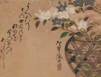 Campanule nel cesto da Ogata Kenzan