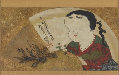 Uzume Okame e fiori, XVIII-XIX secolo da Ogata Kenzan