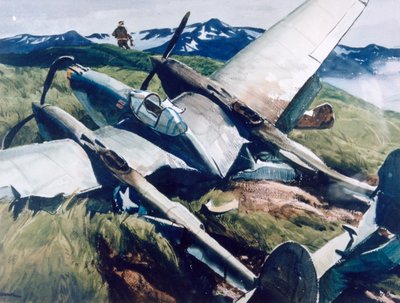 Atterraggio di emergenza, Aleutine, 1943 da Ogden Minton Pleissner