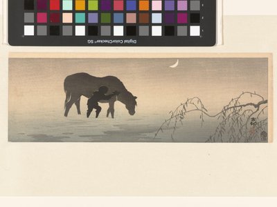 Uomo e cavallo da Ohara Koson