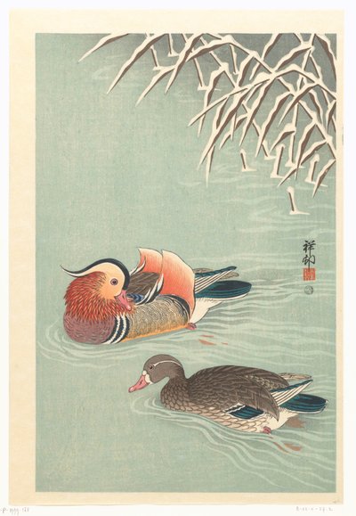 Anatre mandarine da Ohara Koson
