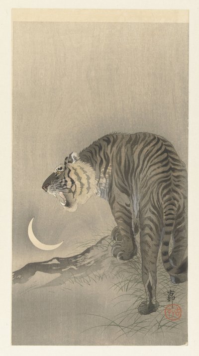 Tigre ruggente da Ohara Koson